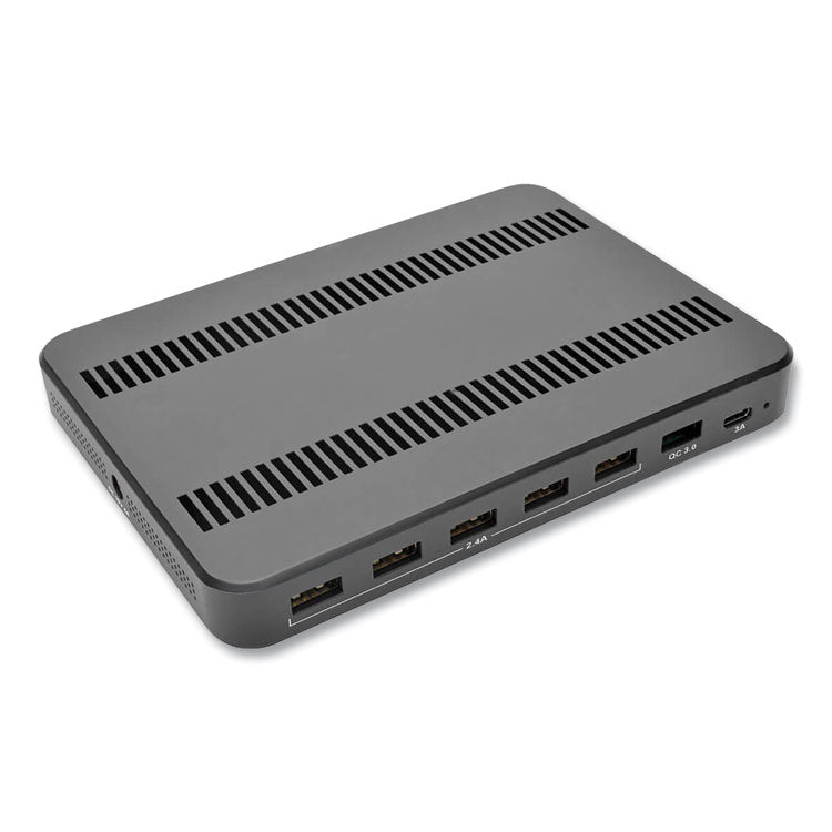 Tripp Lite USB Charging Station with Quick Charge 3.0, 7 Devices, 4.9 x 2.6 x 6.6, Black (TRPU280007CQCST) Each