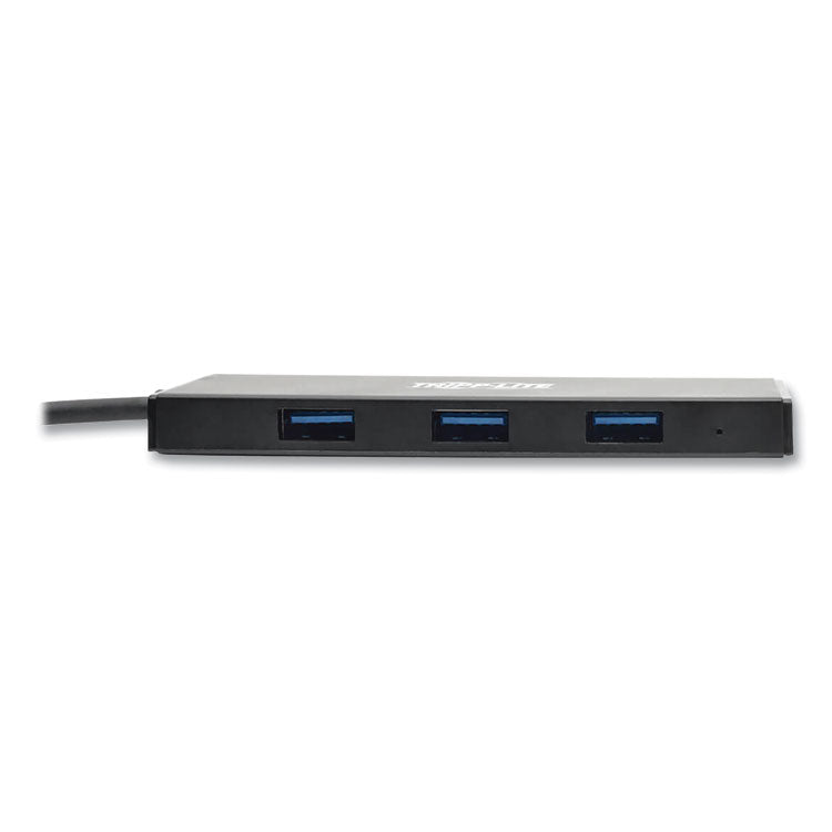 Tripp Lite Ultra-Slim Portable USB 3.0 SuperSpeed Hub, 4 Ports, Black (TRPU360004SLIM) Each
