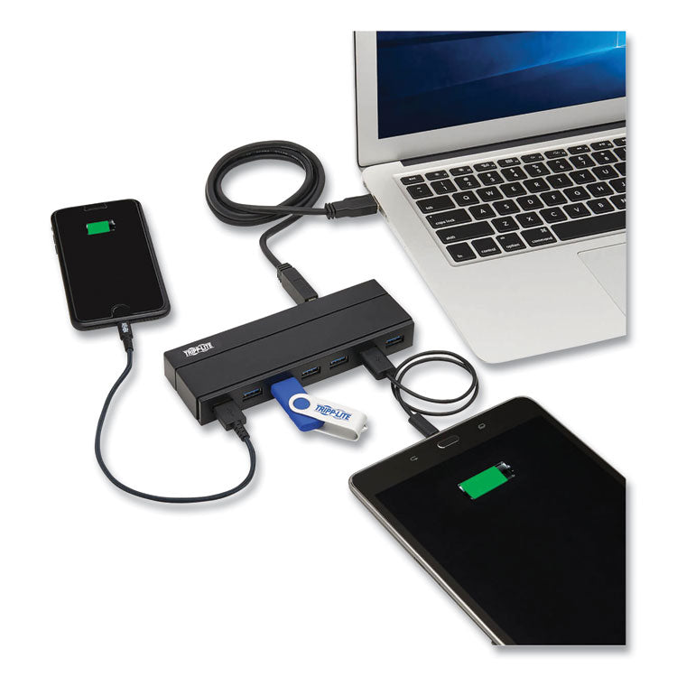 Tripp Lite Charging Hub 3.0, 7 Ports, Black (TRPU360007) Each