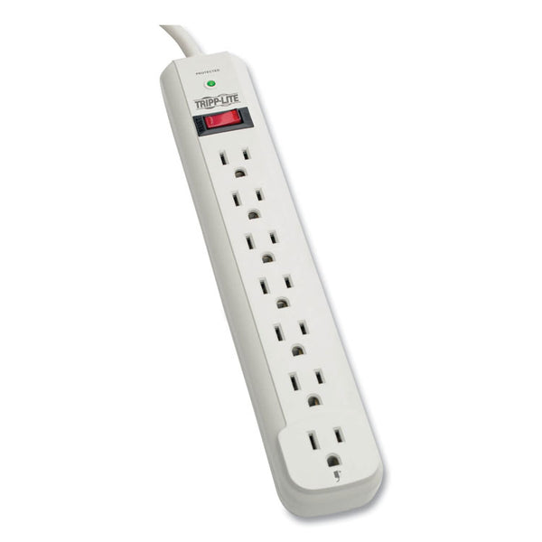 Tripp Lite Protect It! Surge Protector, 7 AC Outlets, 6 ft Cord, 1,080 J, Light Gray (TRPSTRIKER)