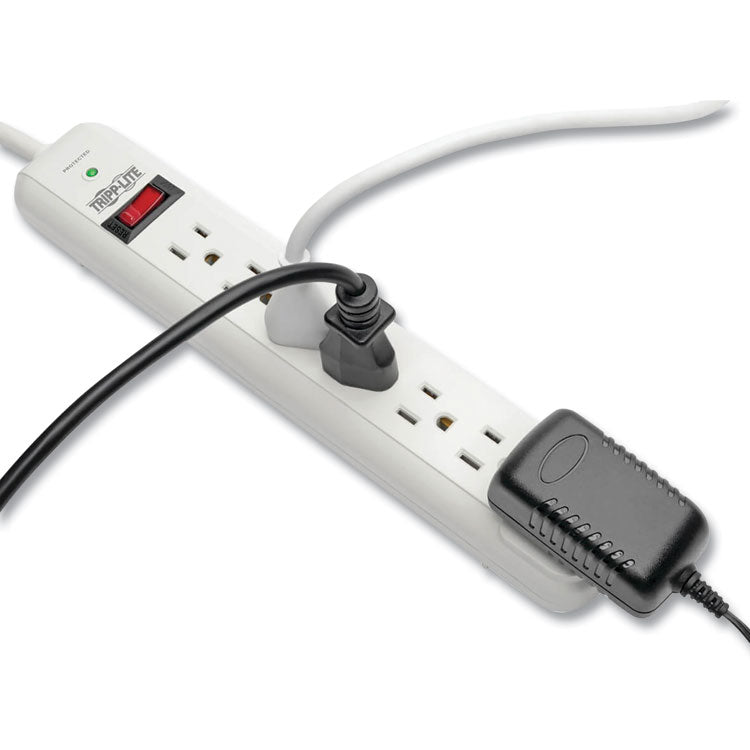 Tripp Lite Protect It! Surge Protector, 7 AC Outlets, 6 ft Cord, 1,080 J, Light Gray (TRPSTRIKER)