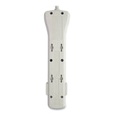 Tripp Lite Protect It! Surge Protector, 7 AC Outlets, 7 ft Cord, 2,160 J, Light Gray (TRPSUPER7) Each
