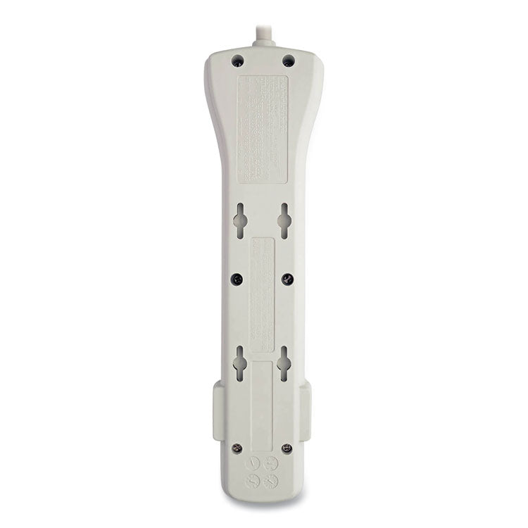 Tripp Lite Protect It! Surge Protector, 7 AC Outlets, 7 ft Cord, 2,160 J, Light Gray (TRPSUPER7) Each