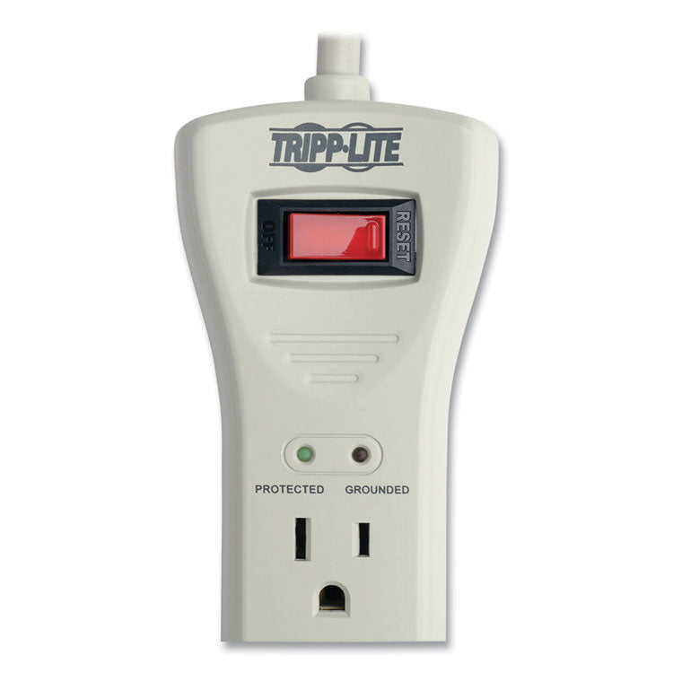 Tripp Lite Protect It! Surge Protector, 7 AC Outlets, 7 ft Cord, 2,160 J, Light Gray (TRPSUPER7) Each