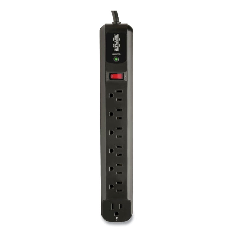 Tripp Lite Protect It! Surge Protector, 7 AC Outlets, 4 ft Cord, 1,080 J, Black (TRPTLP74RB)