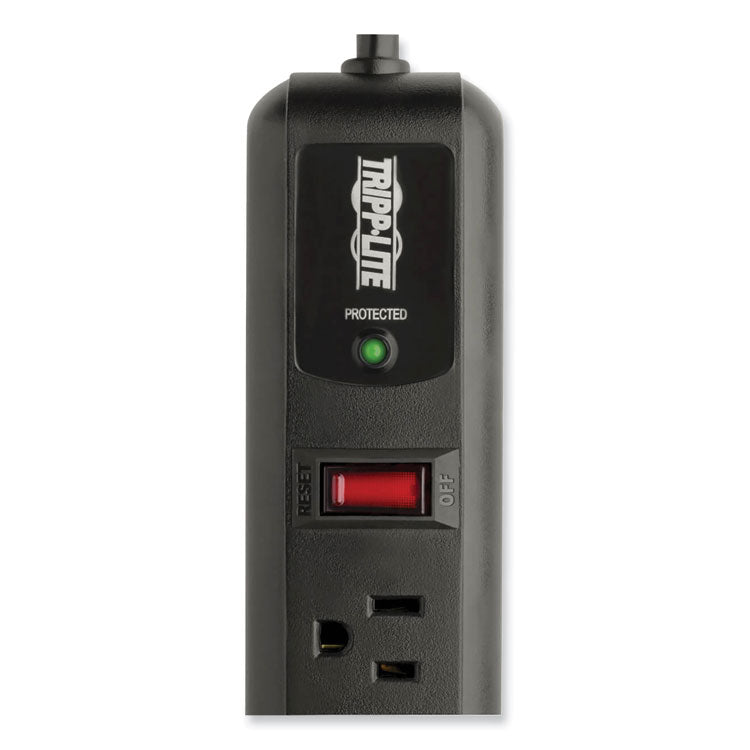 Tripp Lite Protect It! Surge Protector, 7 AC Outlets, 4 ft Cord, 1,080 J, Black (TRPTLP74RB)