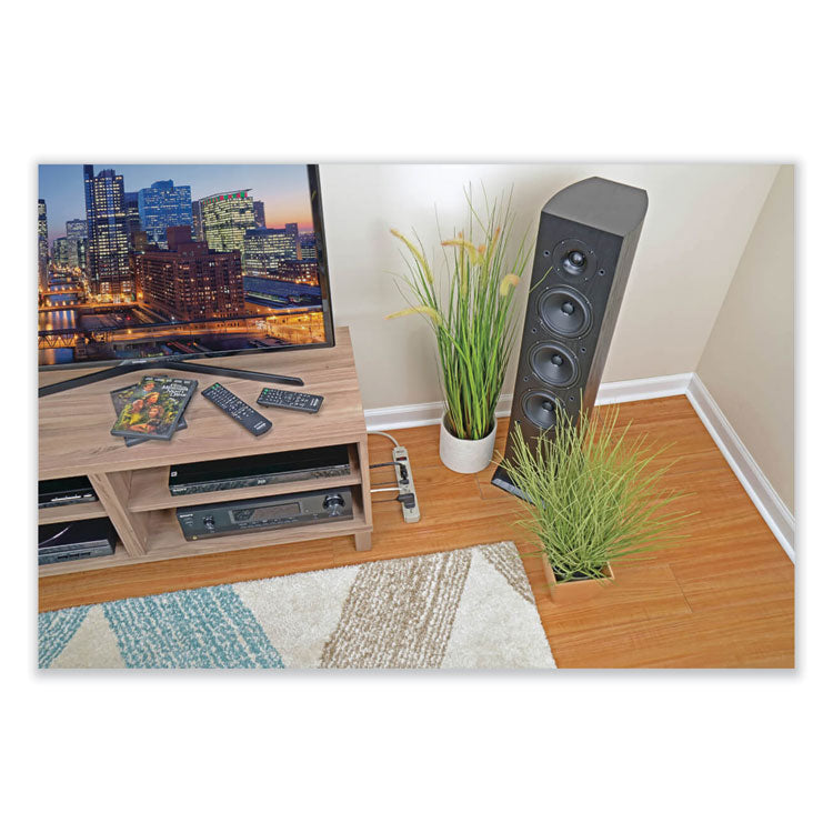 Tripp Lite Protect It! Surge Protector, 6 AC Outlets, 4 ft Cord, 790 J, Light Gray (TRPTLP604) Each