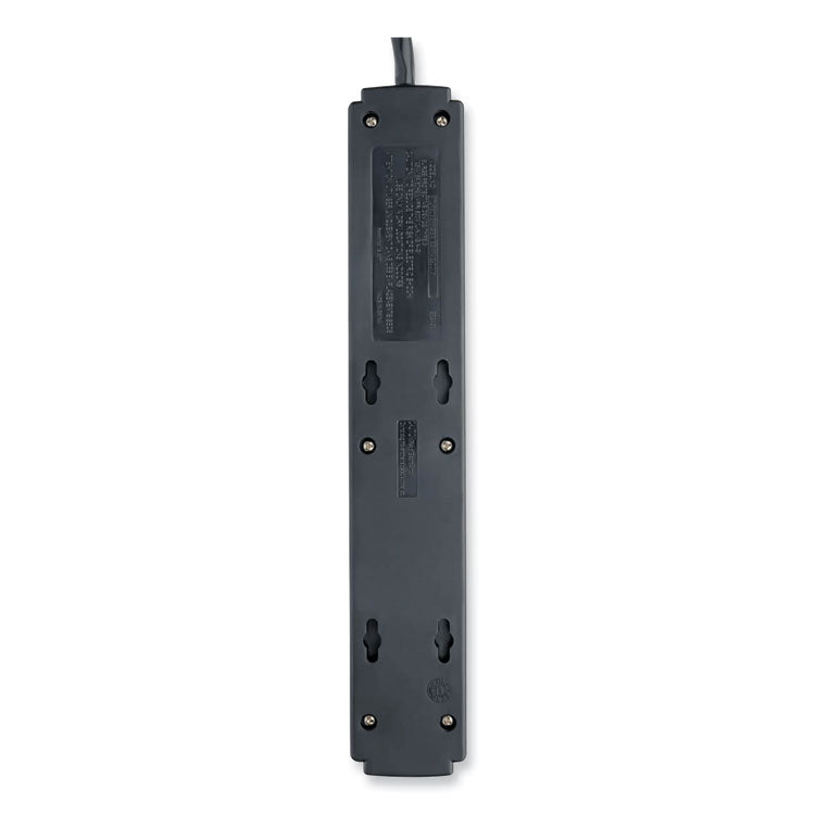 Tripp Lite Protect It! Surge Protector, 6 AC Outlets, 6 ft Cord, 790 J, Black (TRPTLP606B) Each