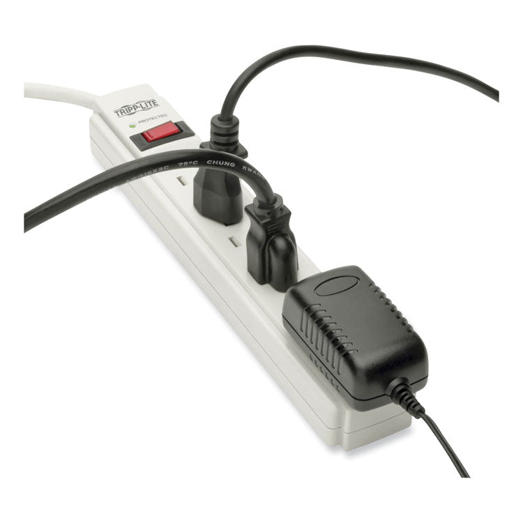 Tripp Lite Protect It! Surge Protector, 6 AC Outlets, 6 ft Cord, 790 J, Light Gray (TRPTLP606)