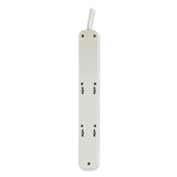 Tripp Lite Protect It! Surge Protector, 6 AC Outlets/2 USB Ports, 6 ft Cord, 990 J, Cool Gray (TRPTLP606USB)