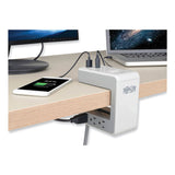 Tripp Lite Surge Protector, 6 AC Outlets/2 USB-A and 1 USB-C Ports, 8 ft Cord, 1,080 J, Gray (TRPTLP648USBC) Each