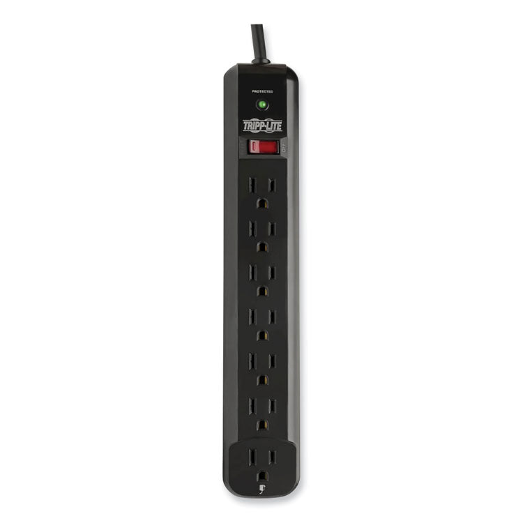 Tripp Lite Protect It! Surge Protector, 7 AC Outlets, 12 ft Cord, 1,080 J, Black (TRPTLP712B) Each