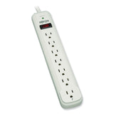 Tripp Lite Protect It! Surge Protector, 7 AC Outlets, 12 ft Cord, 1,080 J, Light Gray (TRPTLP712) Each