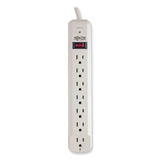 Tripp Lite Protect It! Surge Protector, 7 AC Outlets, 12 ft Cord, 1,080 J, Light Gray (TRPTLP712) Each