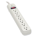 Tripp Lite Protect It! Surge Protector, 7 AC Outlets, 25 ft Cord, 1,080 J, Light Gray (TRPTLP725) Each
