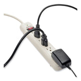 Tripp Lite Protect It! Surge Protector, 7 AC Outlets, 25 ft Cord, 1,080 J, Light Gray (TRPTLP725) Each