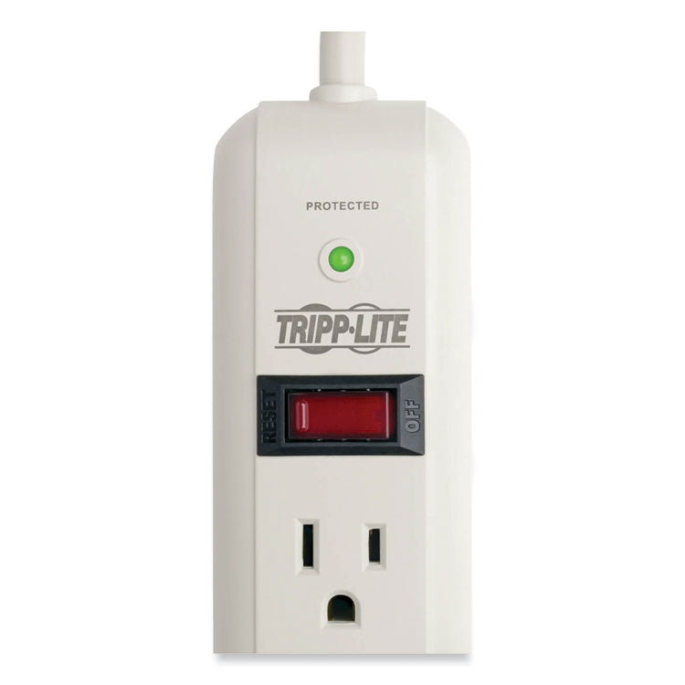 Tripp Lite Protect It! Surge Protector, 7 AC Outlets, 25 ft Cord, 1,080 J, Light Gray (TRPTLP725) Each