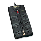 Tripp Lite Protect It! Surge Protector, 8 AC Outlets, 10 ft Cord, 3,240 J, Black (TRPTLP810NET) Each