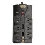 Tripp Lite Protect It! Surge Protector, 8 AC Outlets, 10 ft Cord, 3,240 J, Black (TRPTLP810NET) Each