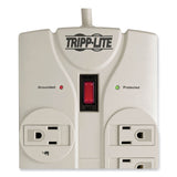 Tripp Lite Protect It! Surge Protector, 8 AC Outlets, 25 ft Cord, 1,440 J, Light Gray (TRPTLP825) Each