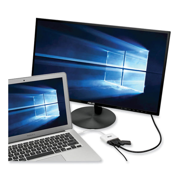 Tripp Lite USB 3.1 Gen 1 USB-C to HDMI 4K Adapter, USB-A/USB-C PD Charging Ports, 3", White (TRPU44406NH4UC) Each