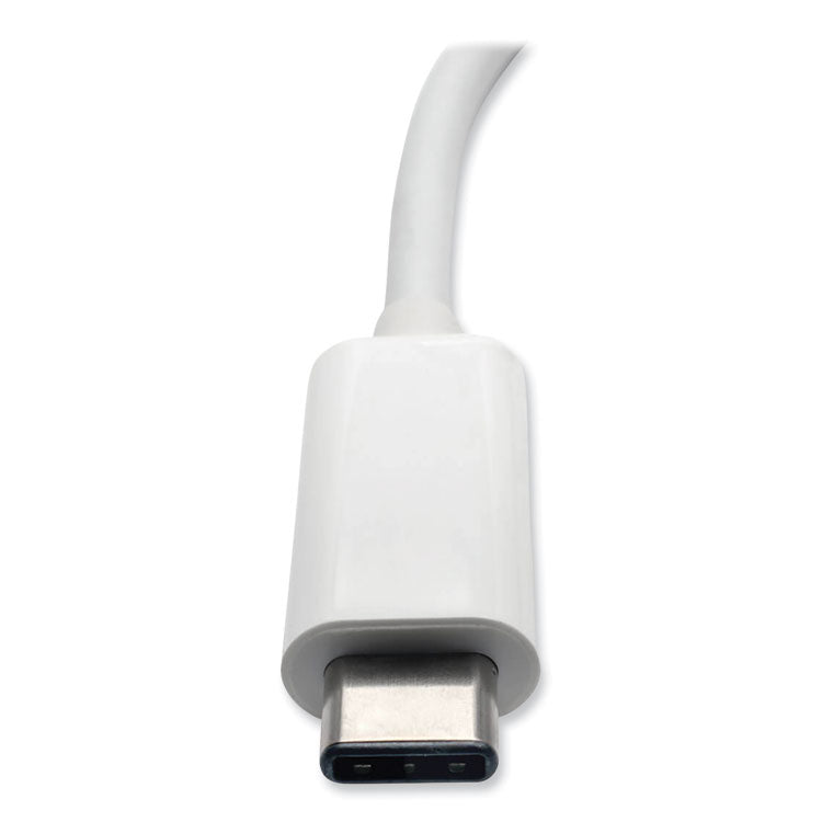 Tripp Lite USB 3.1 Gen 1 USB-C to HDMI Adapter, USB-A/USB-C PD Charging/Gigabit Ethernet, 3", White (TRPU44406NHGUC) Each