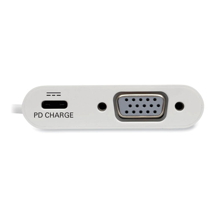 Tripp Lite USB 3.1 Gen 1 USB-C to VGA Adapter, 3", White (TRPU44406NVC) Each
