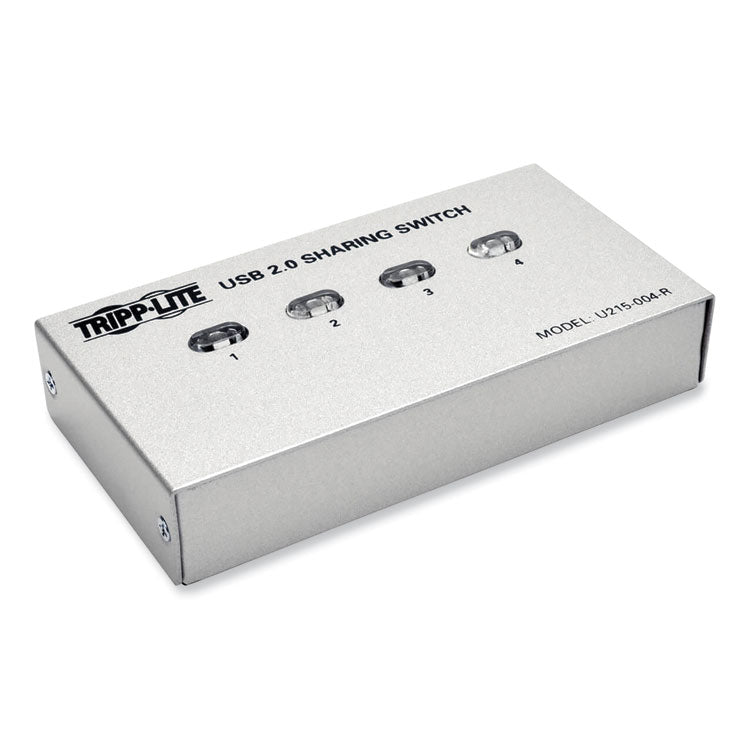 Tripp Lite USB 2.0 Printer/Peripheral Sharing Switch, 4 Ports (TRPU215004R) Each