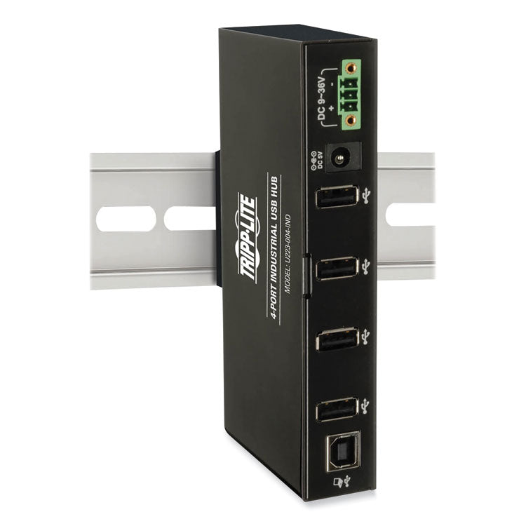 Tripp Lite USB 2.0 Mini Hub, 4 Ports, Black (TRPU223004IND) Each
