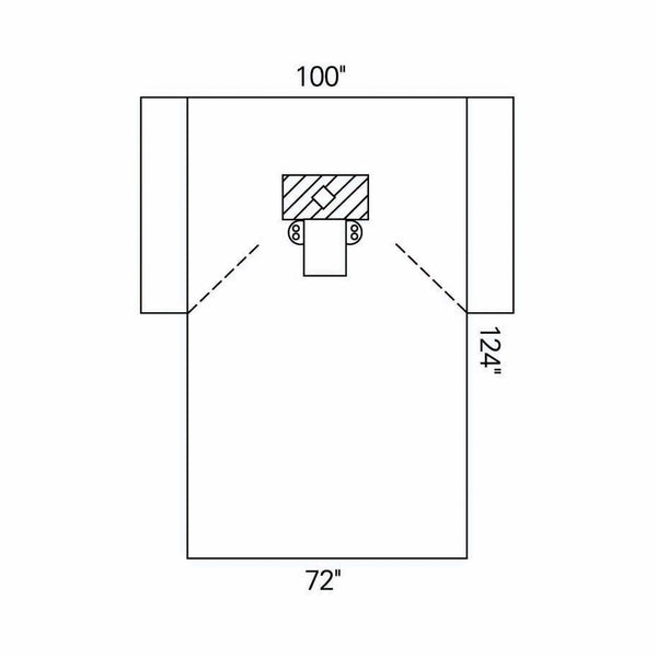 O&M Halyard Inc EENT Drape Thyroid Drape 100 W X 72 W X 124 L Inch Sterile (334531_EA) 1/EA