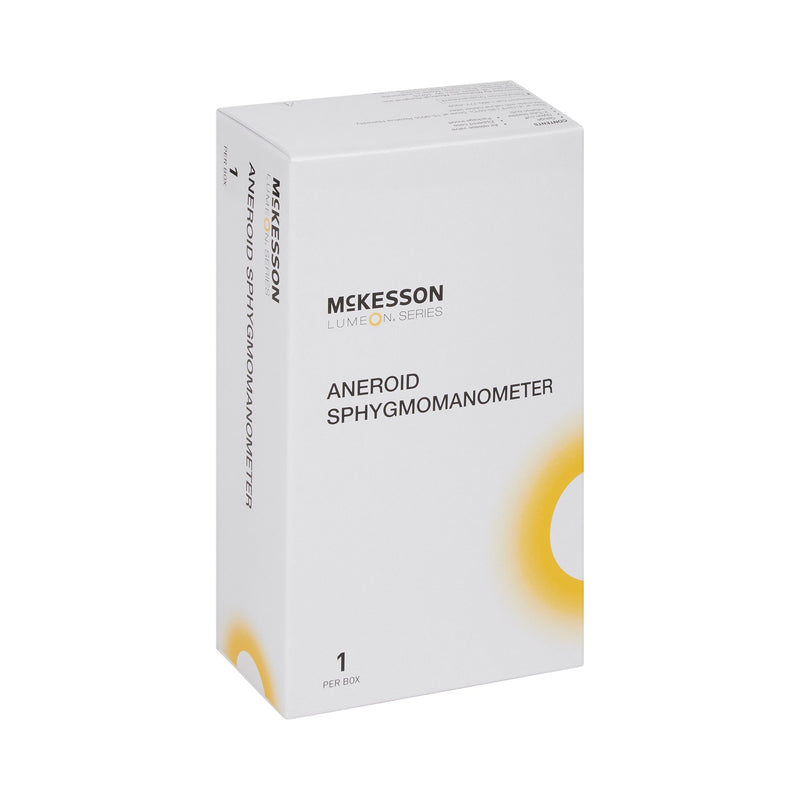 McKesson LUMEON™ Aneroid Sphygmomanometer Unit Large Adult Cuff Nylon Cuff 34 - 50 cm Pocket Aneroid (803187_CS) 20/CS