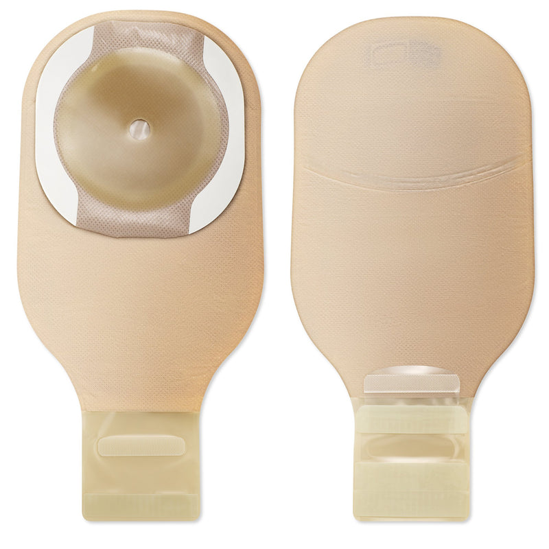 Premier™ Ostomy Pouch One-Piece System 12 Inch Length Flat, Pre-Cut 1-9/16 Inch Stoma Drainable (1032323_BX) 10/BX