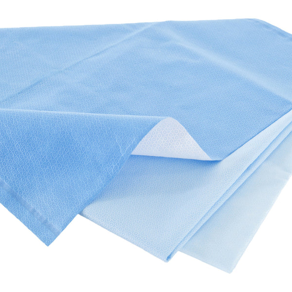 QUICK CHECK* H300 Sterilization Wrap White / Blue 30 X 30 Inch Dual Layer SMS Polypropylene Steam / EO Gas / Hydrogen Peroxide (851726_PK) 48/PK