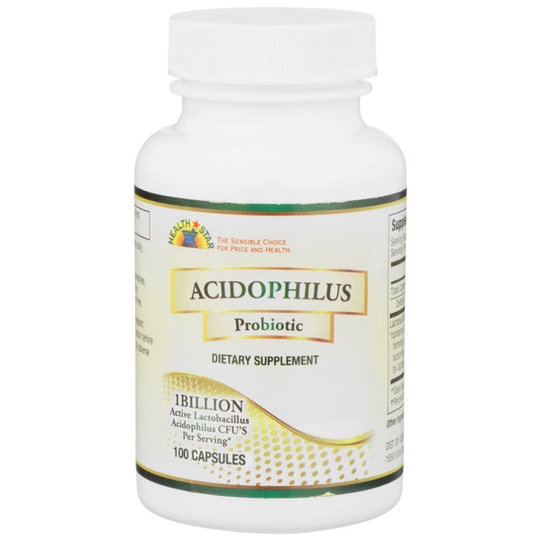 HEALTHSTAR® Probiotic Dietary Supplement 100 per Bottle Capsule (852556_BT) 1/BT