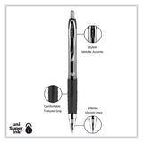 uniball® Signo 207 Gel Pen, Retractable, Medium 0.7 mm, Black Ink, Smoke/Black Barrel, Dozen (UBC33950) 1 Dozen