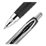 uniball® Signo 207 Gel Pen, Retractable, Medium 0.7 mm, Black Ink, Smoke/Black Barrel, Dozen (UBC33950) 1 Dozen