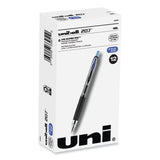 uniball® Signo 207 Gel Pen, Retractable, Medium 0.7 mm, Blue Ink, Smoke/Black/Blue Barrel, Dozen (UBC33951) 1 Dozen