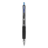 uniball® Signo 207 Gel Pen, Retractable, Medium 0.7 mm, Blue Ink, Smoke/Black/Blue Barrel, Dozen (UBC33951) 1 Dozen