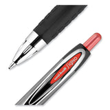 uniball® Signo 207 Gel Pen, Retractable, Medium 0.7 mm, Red Ink, Smoke/Black/Red Barrel, Dozen (UBC33952) 1 Dozen