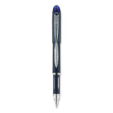 uniball® Jetstream Hybrid Gel Pen, Stick, Fine 0.7 mm, Blue Ink, Blue/Silver Barrel (UBC40174) Each