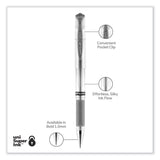uniball® IMPACT Gel Pen, Stick, Medium 1 mm, Silver Metallic Ink, Silver Barrel (UBC60658) Each