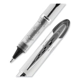 uniball® VISION ELITE Hybrid Gel Pen, Stick, Bold 0.8 mm, Black Ink, White/Black/Clear Barrel (UBC61231) Each