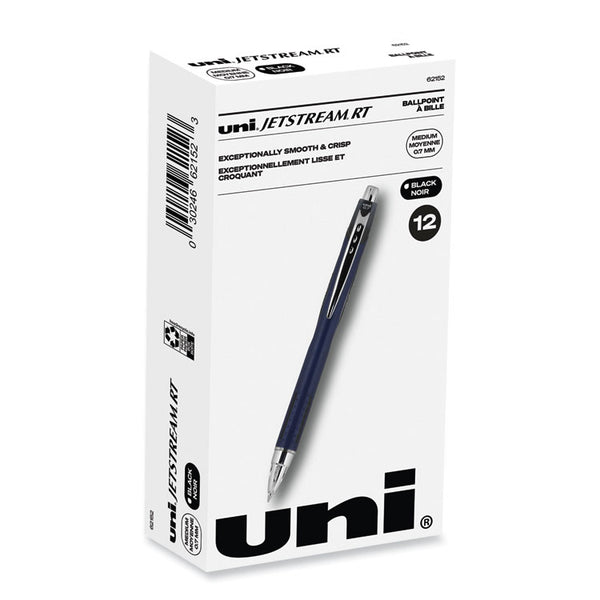 uniball® Jetstream Retractable Hybrid Gel Pen, Fine 0.7 mm, Black Ink, Blue/Silver Barrel (UBC62152)