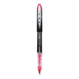 uniball® VISION ELITE Hybrid Gel Pen, Stick, Extra-Fine 0.5 mm, Red Ink, Black/Red/Clear Barrel (UBC69022) Each
