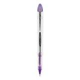 uniball® VISION ELITE Hybrid Gel Pen, Stick, Bold 0.8 mm, Violet Ink, White/Violet/Clear Barrel (UBC69025) Each