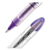 uniball® VISION ELITE Hybrid Gel Pen, Stick, Bold 0.8 mm, Violet Ink, White/Violet/Clear Barrel (UBC69025) Each