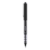 uniball® VISION Roller Ball Pen, Stick, Bold 1 mm, Black Ink, Gray/Black/Clear Barrel, Dozen (UBC70128) 1 Dozen