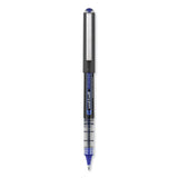 uniball® VISION Roller Ball Pen, Stick, Bold 1 mm, Blue Ink, Black/Blue/Clear Barrel, Dozen (UBC70129) 1 Dozen