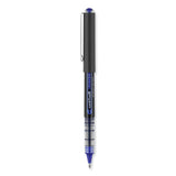 uniball® VISION Roller Ball Pen, Stick, Bold 1 mm, Blue Ink, Black/Blue/Clear Barrel, Dozen (UBC70129) 1 Dozen