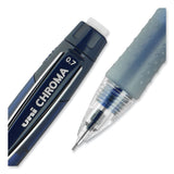 uniball® Chroma Mechanical Pencil, 0.7 mm, HB (#2), Black Lead, Cobalt Barrel, Dozen (UBC70134) 1 Dozen